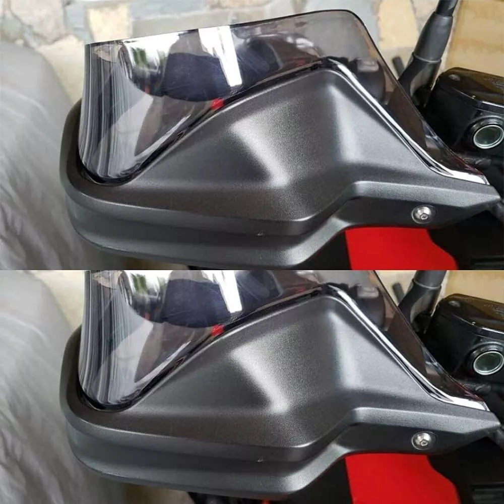 Coppia Deflettori D'aria ABS Nero Lucido per Paramani Moto per Honda NC700X 750X