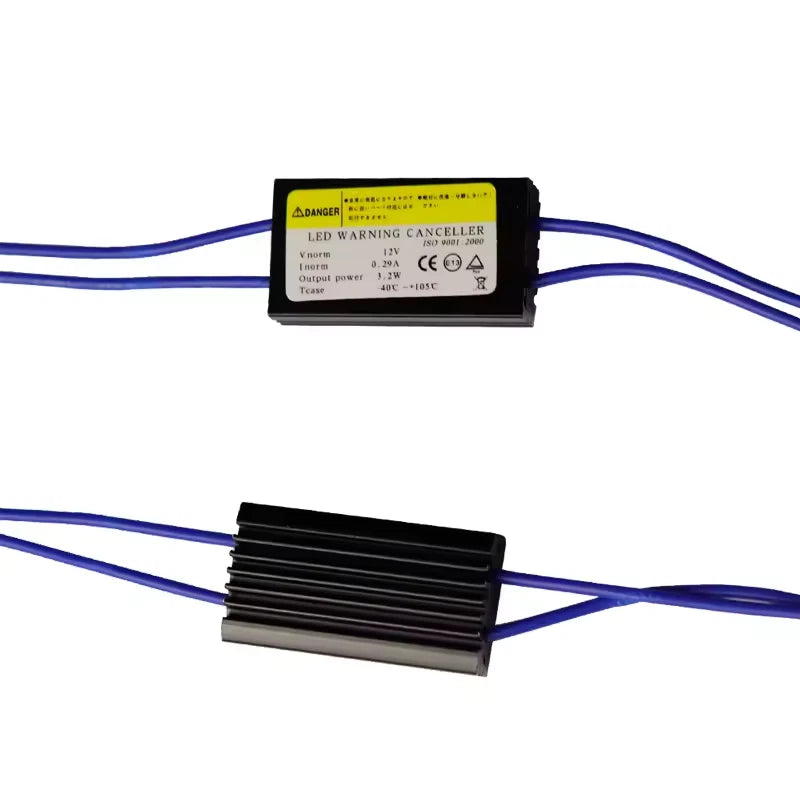 X2 Coppia Resistenza Spegni Spia Lampadina Led T10 W5W No Error 12V Plug&Play