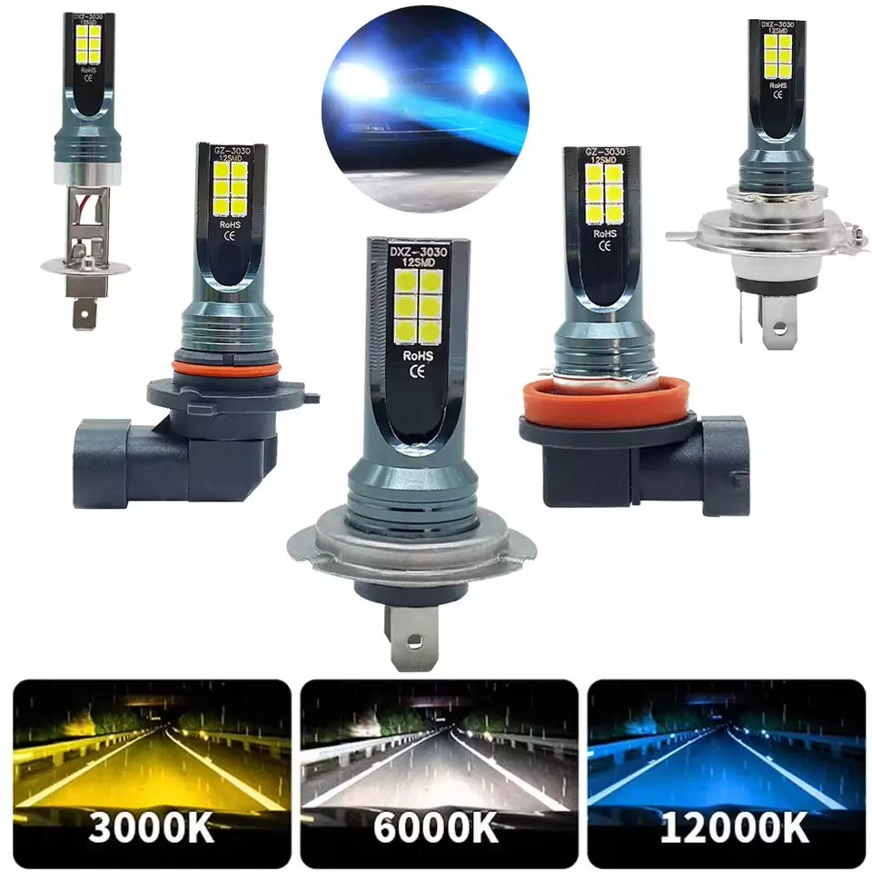 KIT 2 Lampadine H1 CANBUS a LED Fari Auto Moto Lampade Luce Bianca 80W 6000K 12V