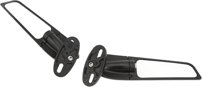 Specchietti retrovisori moto aereodinamici ali stealth wing universali alluminio