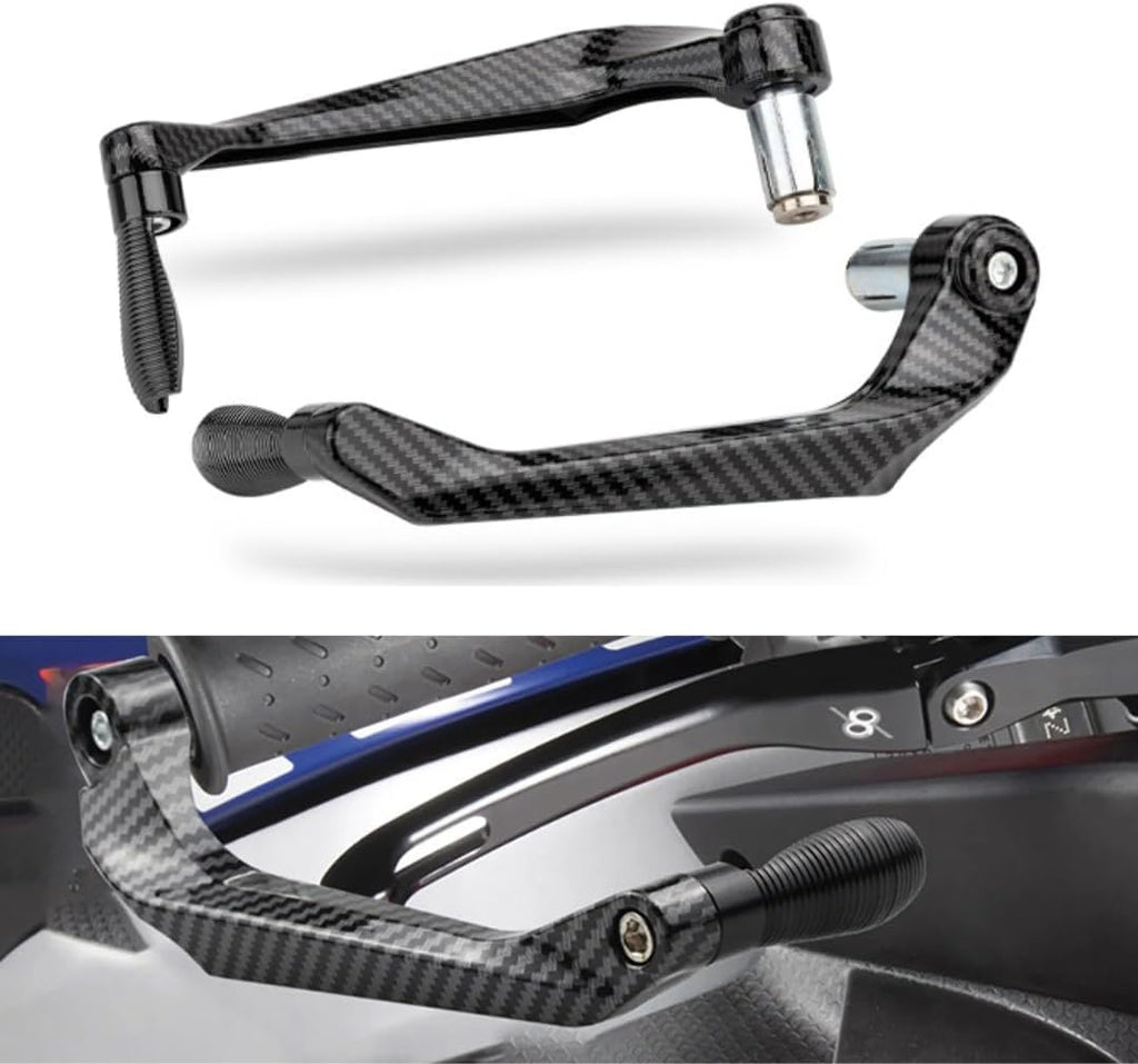 Paraleve Moto Carbon Look Universali 22mm per Freno e Frizione in Alluminio CNC