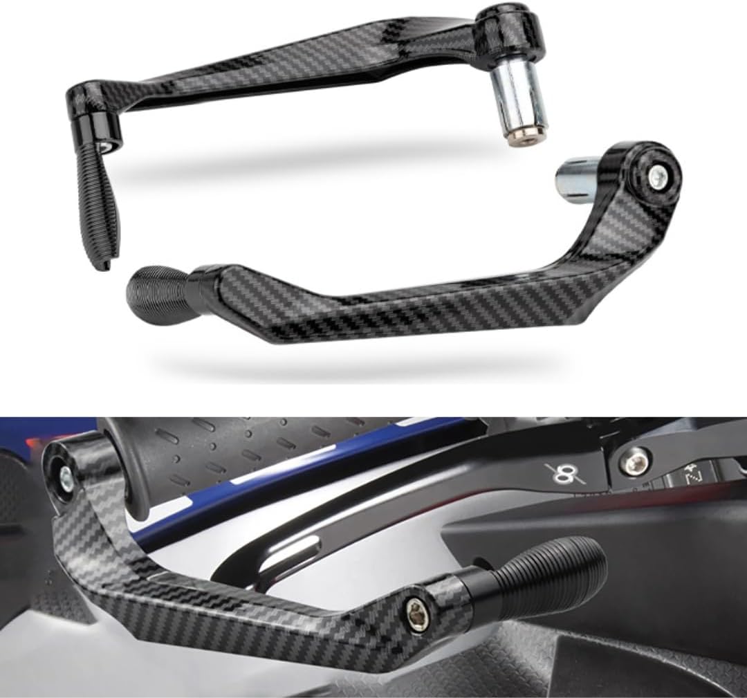 Paraleve Moto Carbon Look Universali 22mm per Freno e Frizione in Alluminio CNC