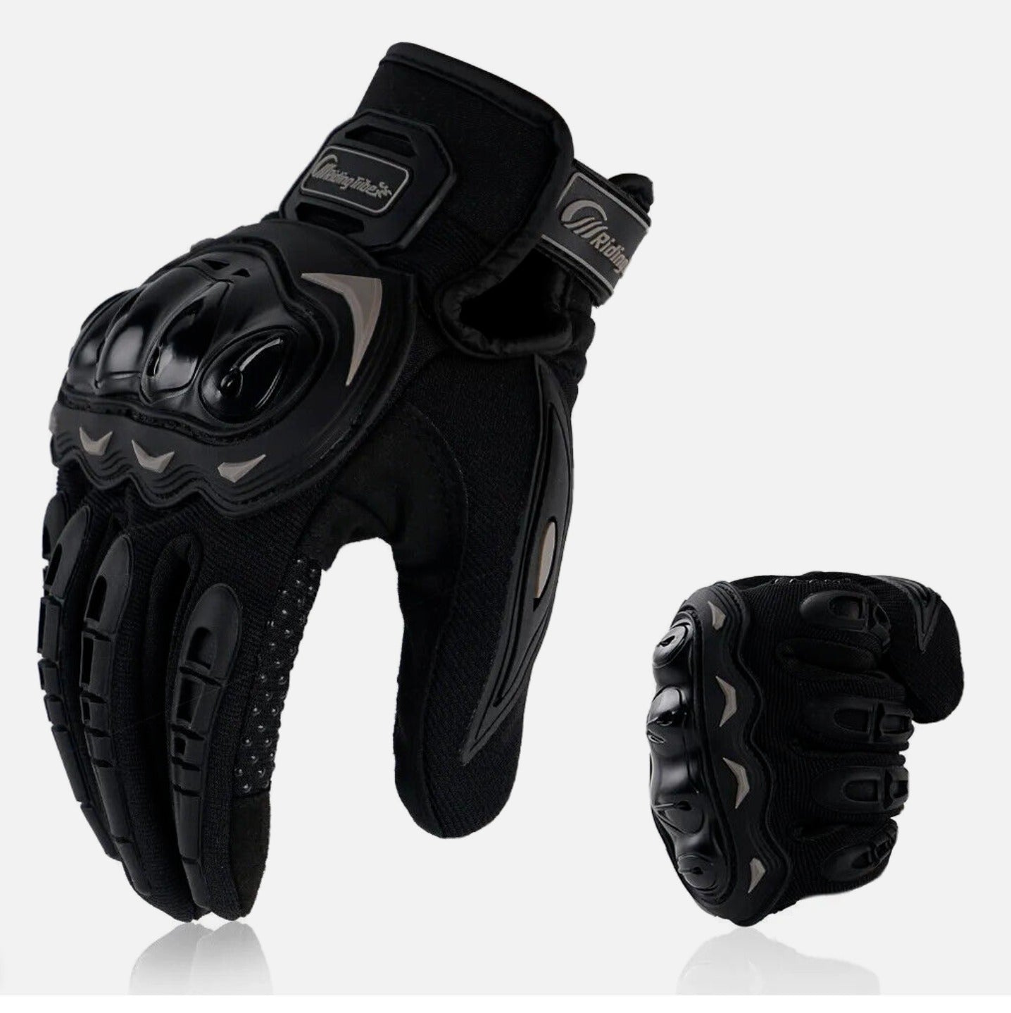 Guanti Moto Traspiranti, Antiscivolo, Touchscreen, Chiusura Regolabile