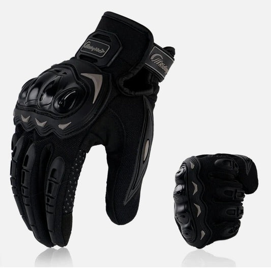 Guanti Moto Traspiranti, Antiscivolo, Touchscreen, Chiusura Regolabile