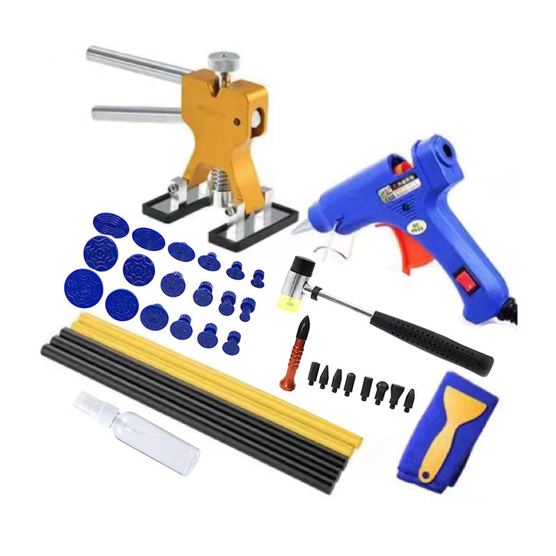 Kit  Rimozione Ammaccature Carrozzeria Auto Moto Tirabolli Pistola Colla 37Pcs