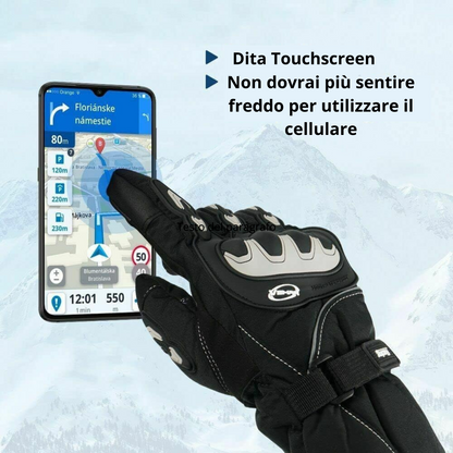 Guanti Moto Invernali Touchscreen Termici Impermeabili Caldi Antivento