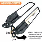 Specchietti Retrovisori Aereodinamici Universali Moto Antiriflesso in Alluminio