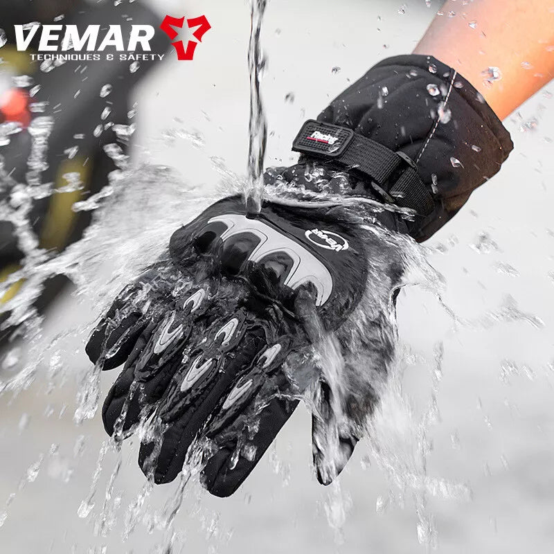Guanti Moto Invernali Touchscreen Termici Impermeabili Caldi Antivento