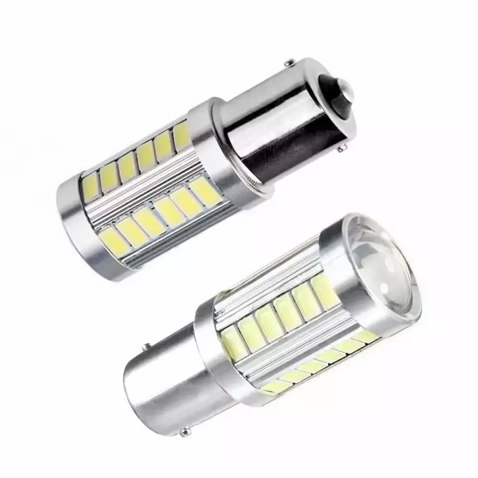 KIT 2 Lampadine LED auto 1156/BA15S P21W 5w 12v Colore Luci bianche di Posizione
