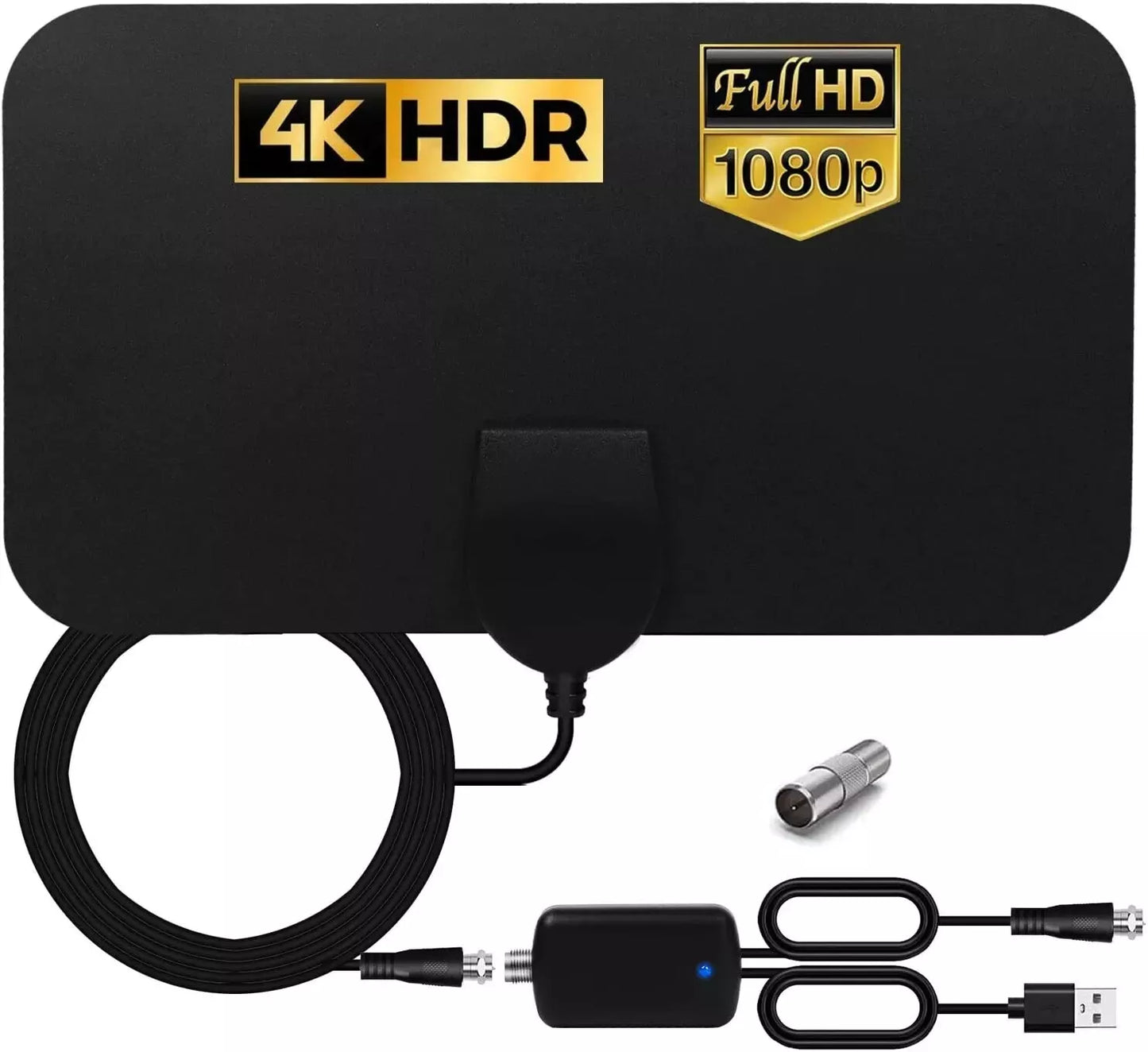 ANTENNA TV INTERNA AMPLIFICATA ANTENNA PER DTT DVB-T/DVB-T2 PER TV DIGITALE 4K