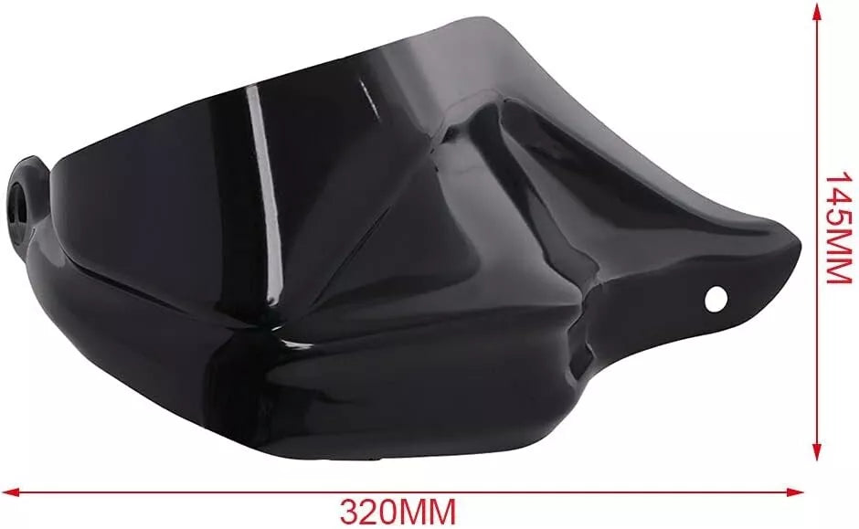 Coppia Deflettori D'aria ABS Nero Lucido per Paramani Moto per Honda NC700X 750X
