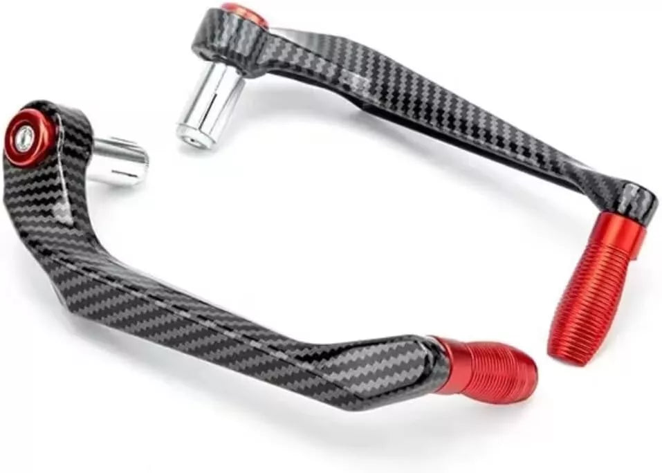 Paraleve Moto Carbon Look Universali 22mm per Freno e Frizione in Alluminio CNC