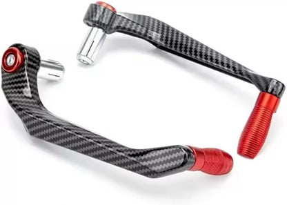 Paraleve Moto Carbon Look Universali 22mm per Freno e Frizione in Alluminio CNC