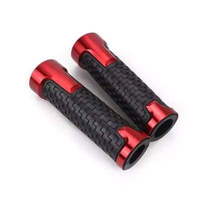 Manopole per Moto Scooter Universali Rosso in Alluminio CNC 22mm-24
