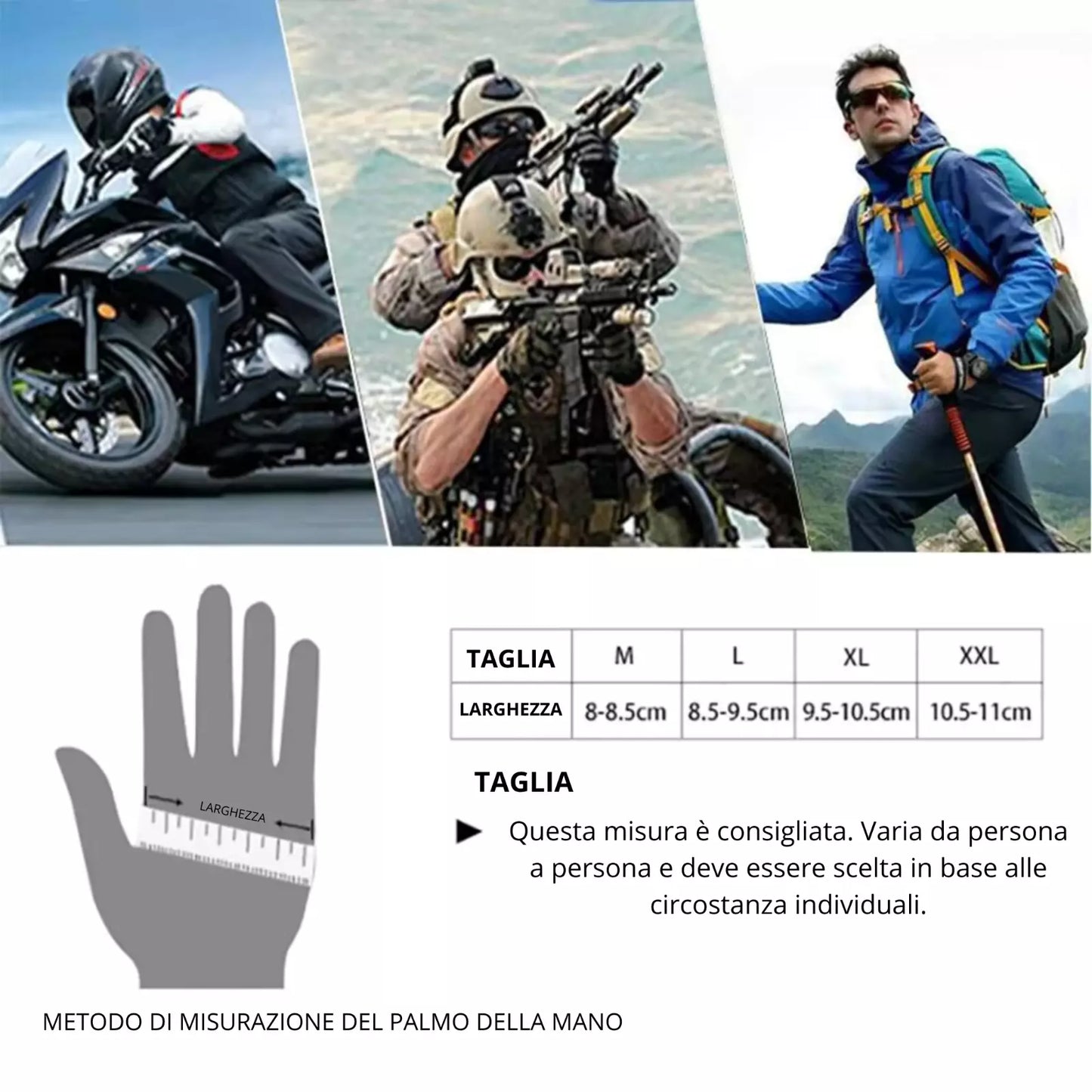 Guanti Moto Estivi Omologati Traspiranti, Antiscivolo, Touchscreen, Regolabili