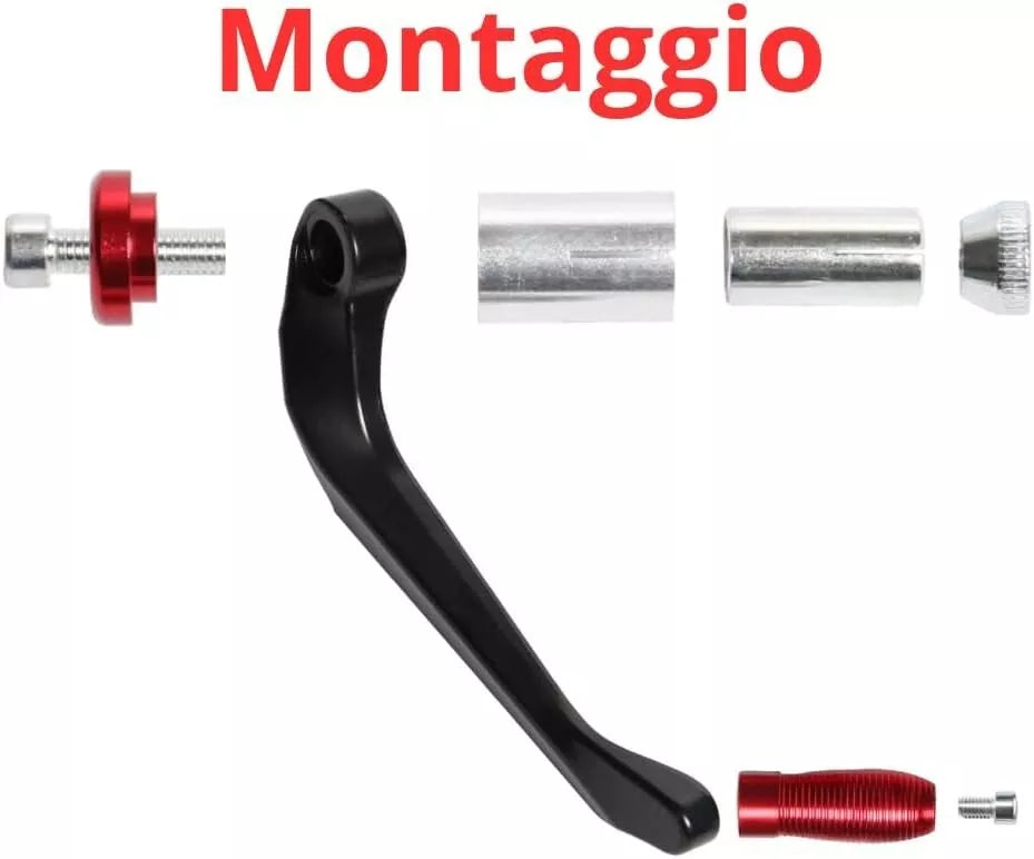 Ne hai uno da vendere? Vendine uno simile  Condividi Paraleve Moto/Scooter Rosse Universali 22mm per Freno/Frizione in Alluminio CNC