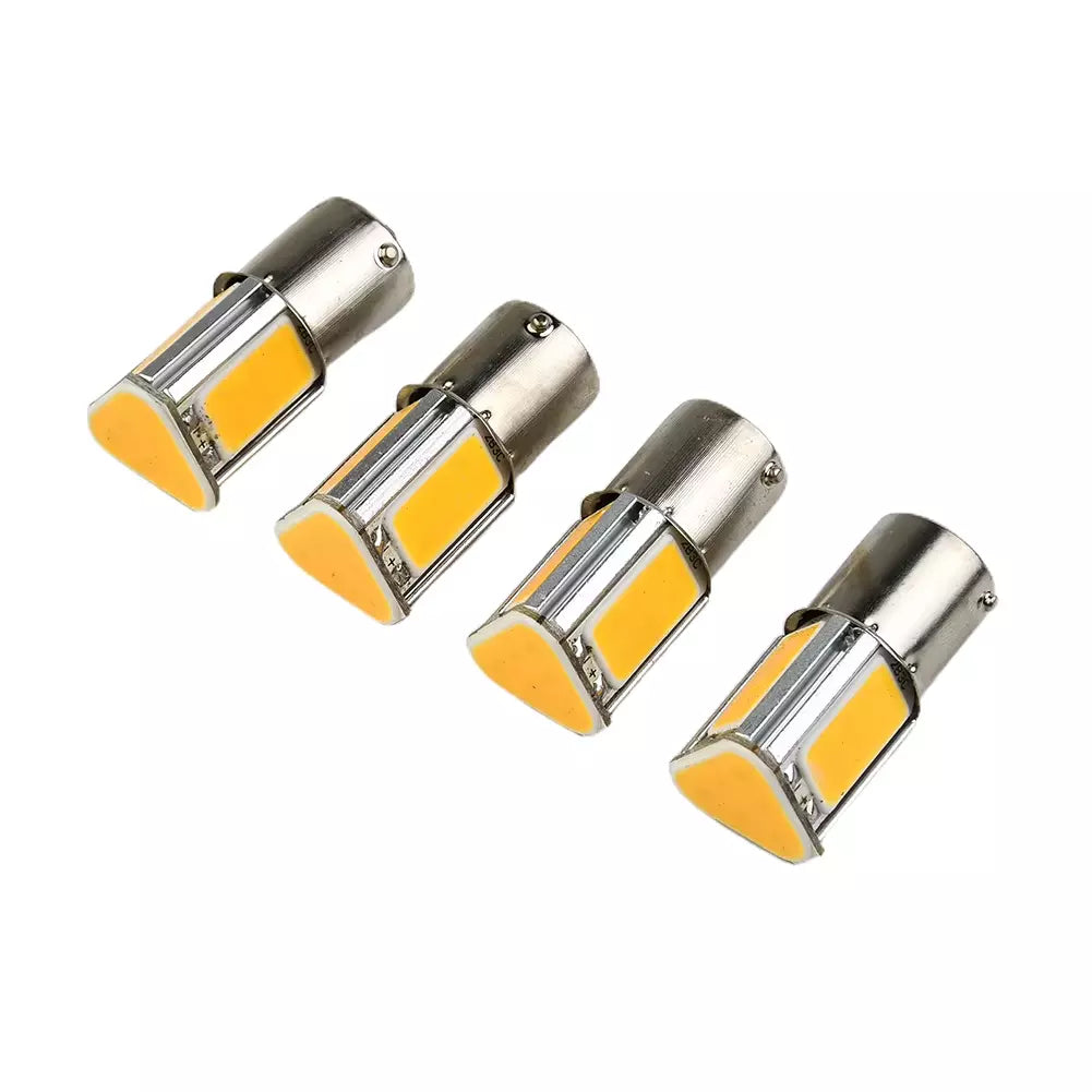 X4 Lampadine a Led BA15S 1156 12V 3500K 5W LED Indicatori di Direzione a 360°