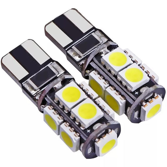 Kit 2 Lampadine Auto Canbus 9 LED SMD Attacco T10 12V Luci Interne/Posizione