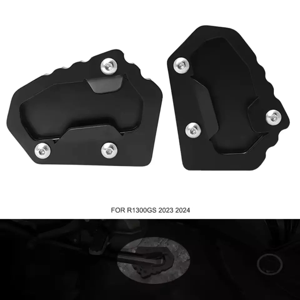 PIASTRA ESTENSIONE CAVALLETTO LATERALE MOTO BMW R1300GS/ADVENTURE 2023/24 NERO