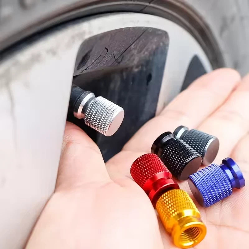 X4 Tappi Valvole Pneumatici Alluminio Leggero e Resistente per Pneumatici 12mm