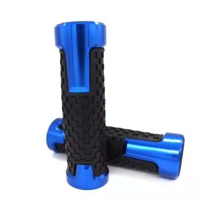 Manopole per Moto Scooter Universali Blu in Alluminio CNC 22mm-24mm