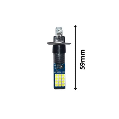 Kit 2 Lampadine 24 Led H1 Bicolore Bianco Giallo 6000K per Luci Fari e Interni