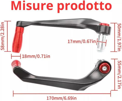Ne hai uno da vendere? Vendine uno simile  Condividi Paraleve Moto/Scooter Rosse Universali 22mm per Freno/Frizione in Alluminio CNC