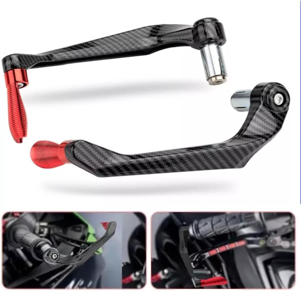 Paraleve Moto Carbon Look Universali 22mm per Freno e Frizione in Alluminio CNC