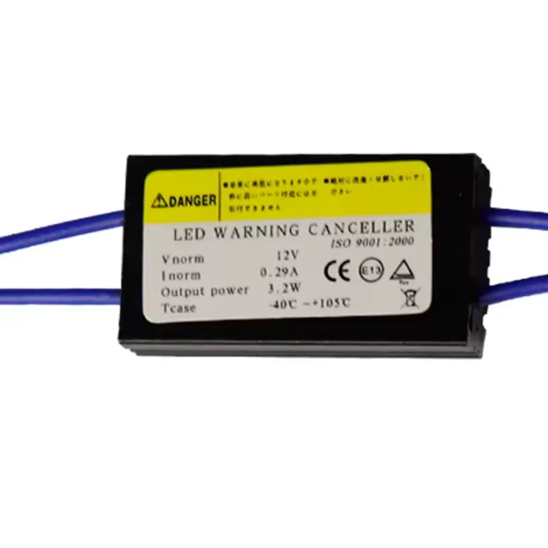 X2 Coppia Resistenza Spegni Spia Lampadina Led T10 W5W No Error 12V Plug&Play