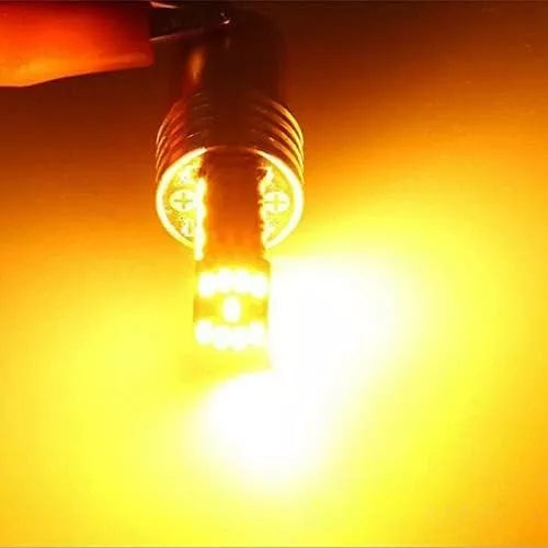 KIT 2 Lampadine a Led P21W BA15S Indicatori di Direzione 12V Colore Luce Arancio