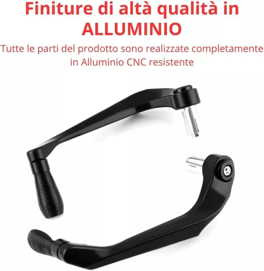 Paraleve Moto/Scooter Nere Universali 22mm per Freno/Frizione in Alluminio CNC