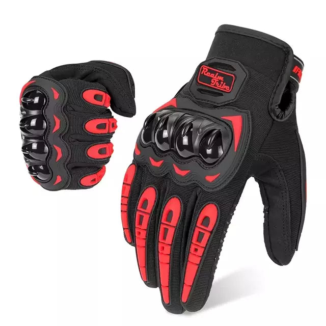 Guanti Moto Traspiranti, Antiscivolo, Touchscreen, Chiusura Regolabile