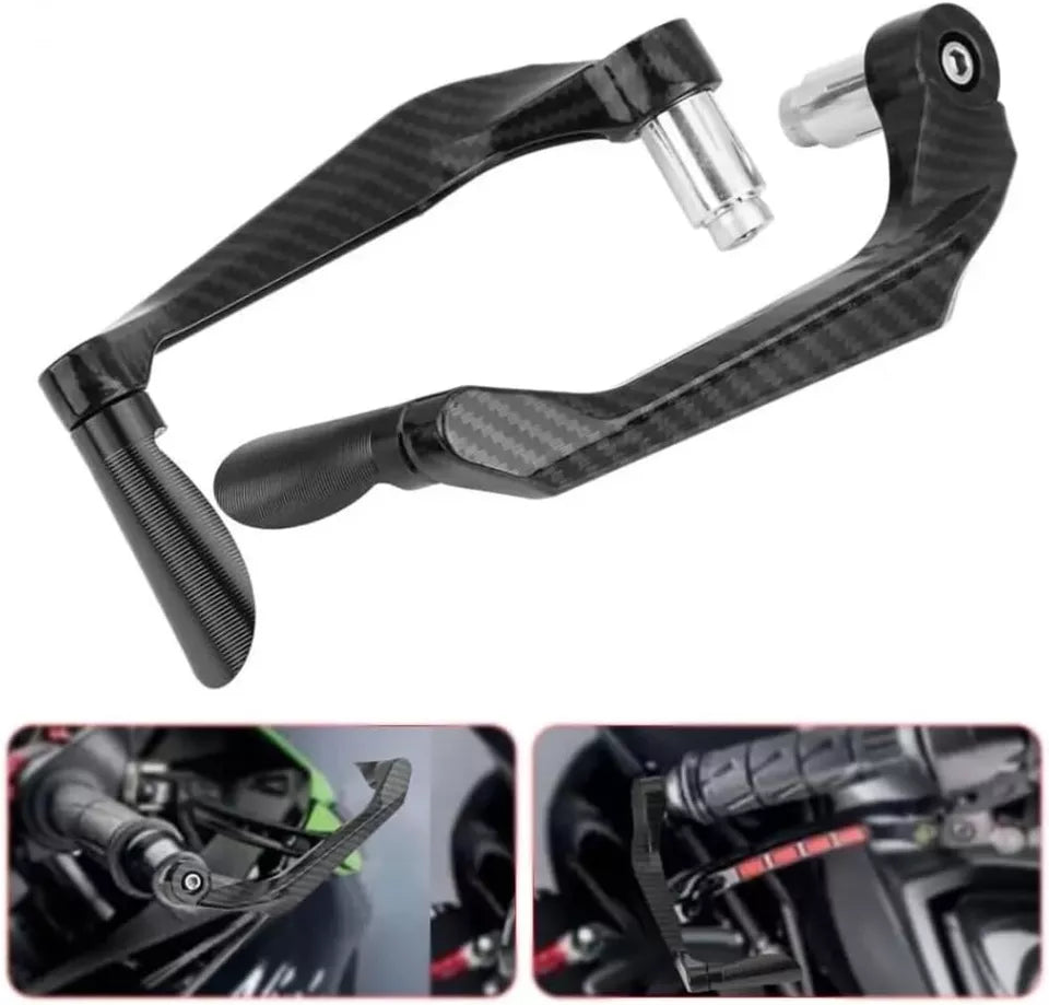 Paraleve Moto Carbon Look Universali 22mm per Freno e Frizione in Alluminio CNC