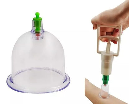 Set 12 Coppette Massaggio Terapia Tradizionale Cinese Coppettazione Sottovuoto