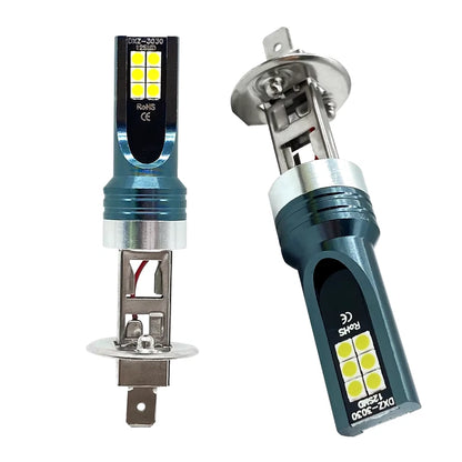 KIT 2 Lampadine H1 CANBUS a LED Fari Auto Moto Lampade Luce Bianca 80W 6000K 12V