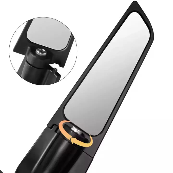 SPECCHIETTI RETROVISORI MOTO ALI AERODINAMICI UNIVERSALI IN ALLUMINIO CNC