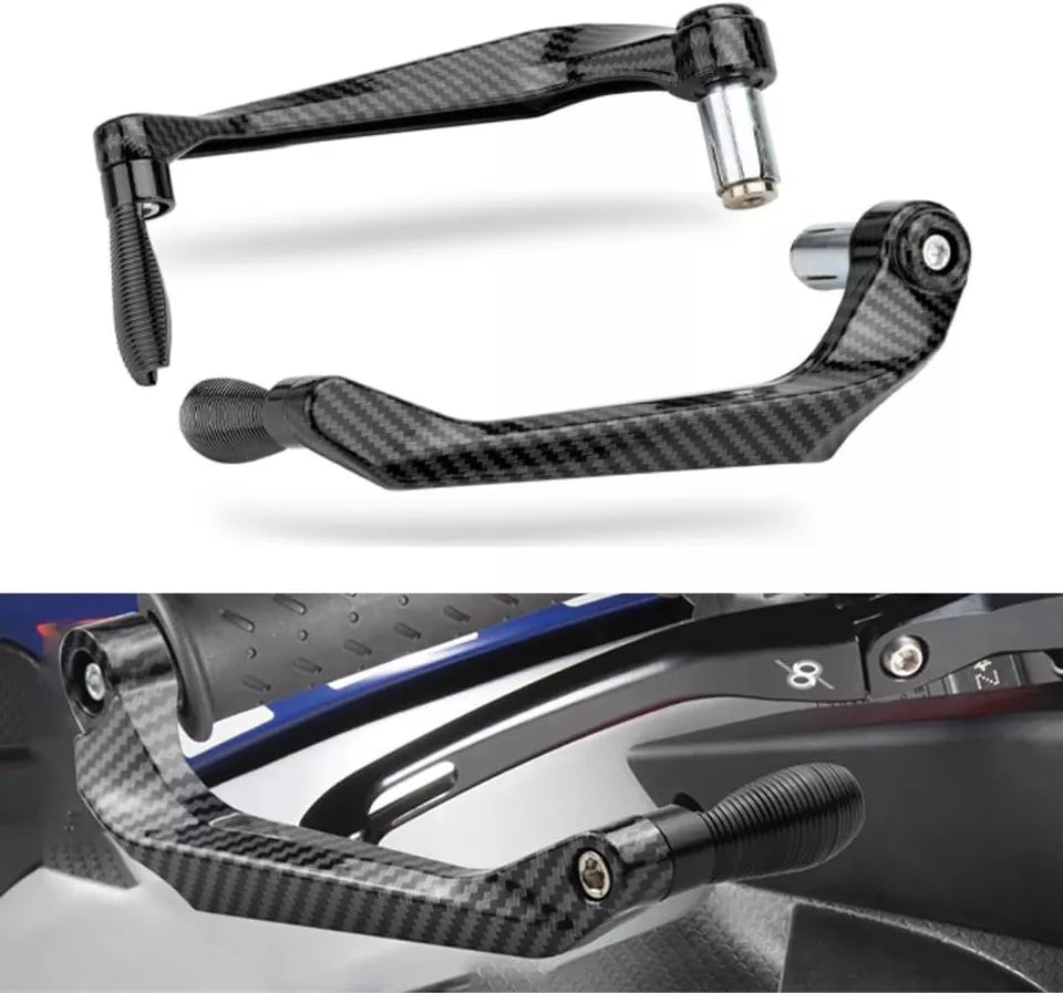 Paraleve Moto Carbon Look Universali 22mm per Freno e Frizione in Alluminio CNC