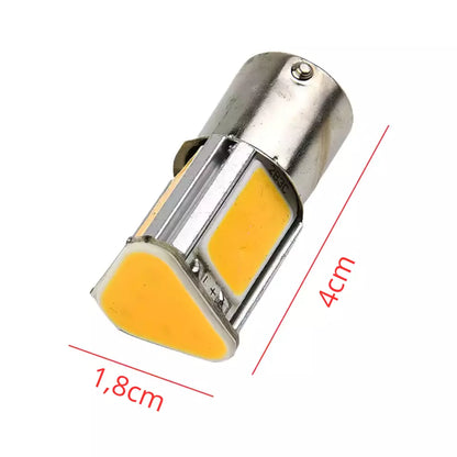 X4 Lampadine a Led BA15S 1156 12V 3500K 5W LED Indicatori di Direzione a 360°