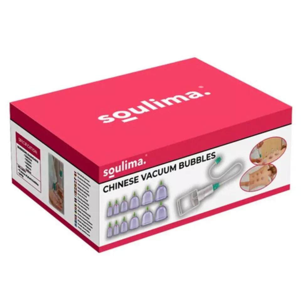 Set 12 Coppette Massaggio Terapia Tradizionale Cinese Coppettazione Sottovuoto