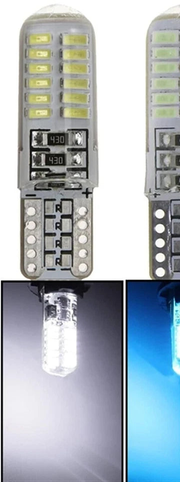 X10 Lampadine Led Interni Light 12V T10 W5W 24SMD Luce Bianca 480LM