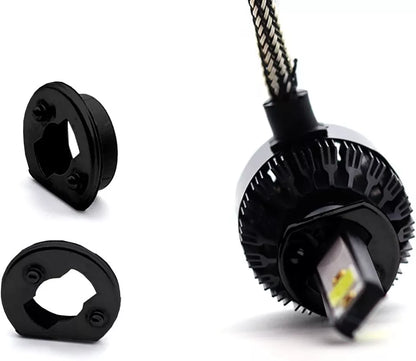 Kit 2 Lampadine Led H1 Luce Bianca Xeno 6000K 12V 60W con Ventola e Dissipatore