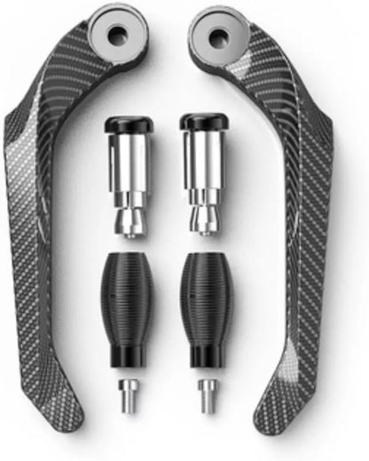 Paraleve Moto Carbon Look Universali 22mm per Freno e Frizione in Alluminio CNC